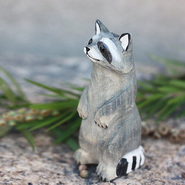 Mini Racoon Figures Raccoon Figurine - Etsy