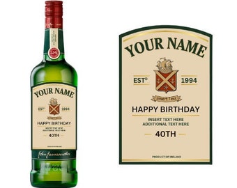 Etichetta Jameson personalizzata