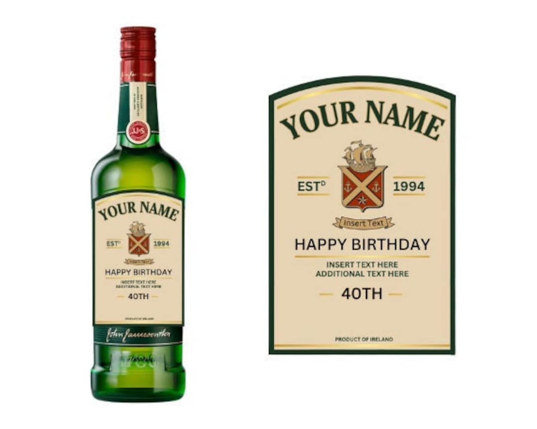 Custom Jameson Label - Etsy