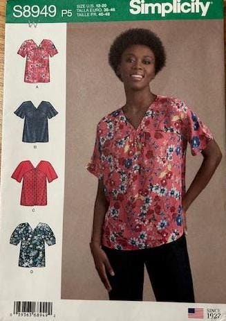 Simplicity 8949 Misses' Blouses