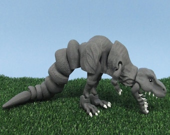 Articulated Posable T-Rex Dinosaur 3D Fidget Toy Desk Decoration Pick Size