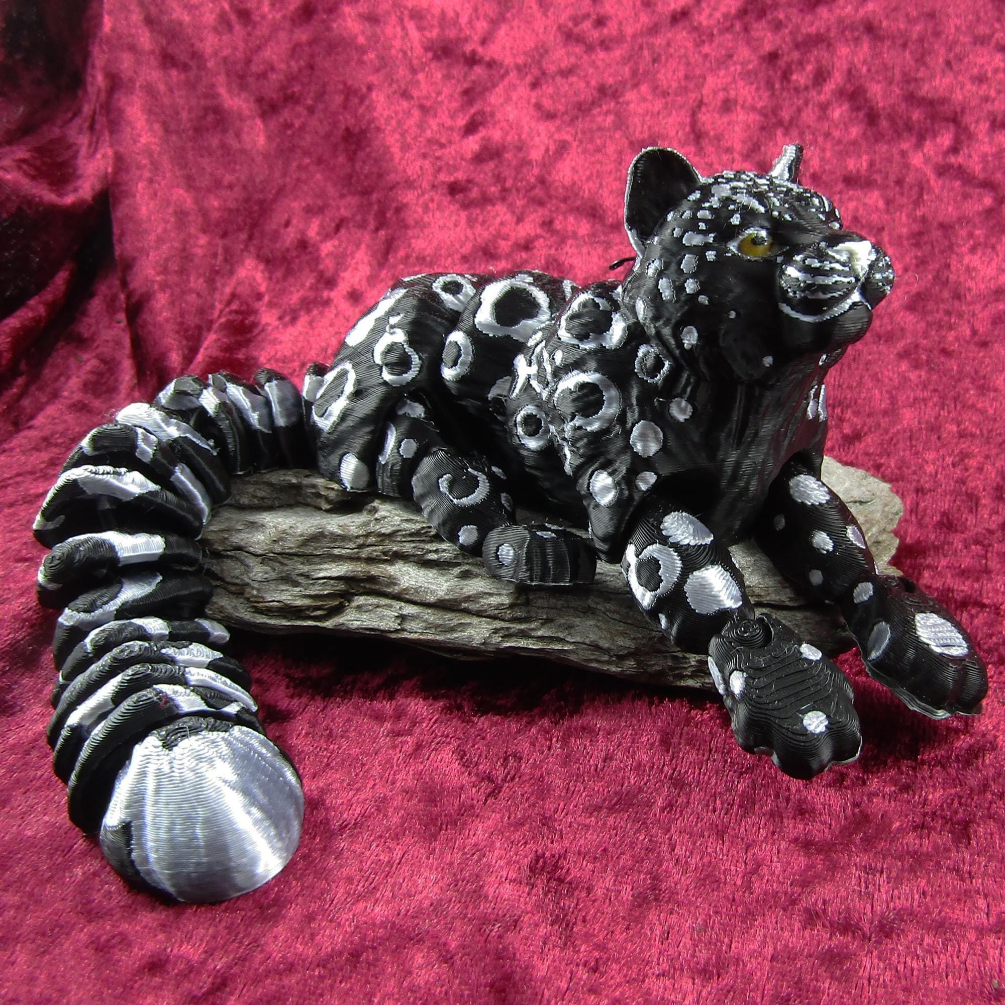 Larger 430mm Articulated Posable Leopard 3D Fidget Toy Desk