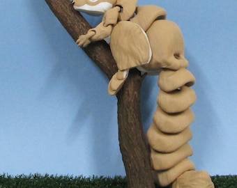 Articulated Posable 3D Squirrel 3D Fidget Toy Desk Decoration 300mm long