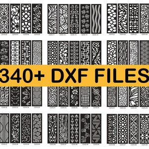 DXF Patterns File | Privacy Screen | Vinyl Decor | Panel Templates | Silhouette | Stencil Vector | +340 Files included | instant download.