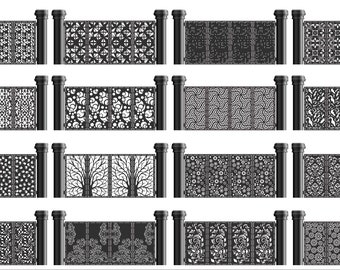 16+ gate design | farm gate | Metal Plasma | Laser Cut | Design Vector | Laser design | Dxf files | digital download.