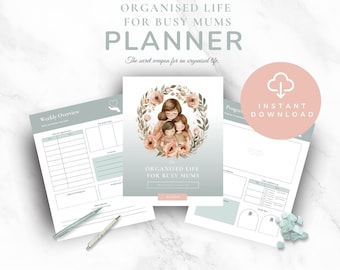 Busy Mums Planner – Family Organizer, Budgeting (Digital Download)
