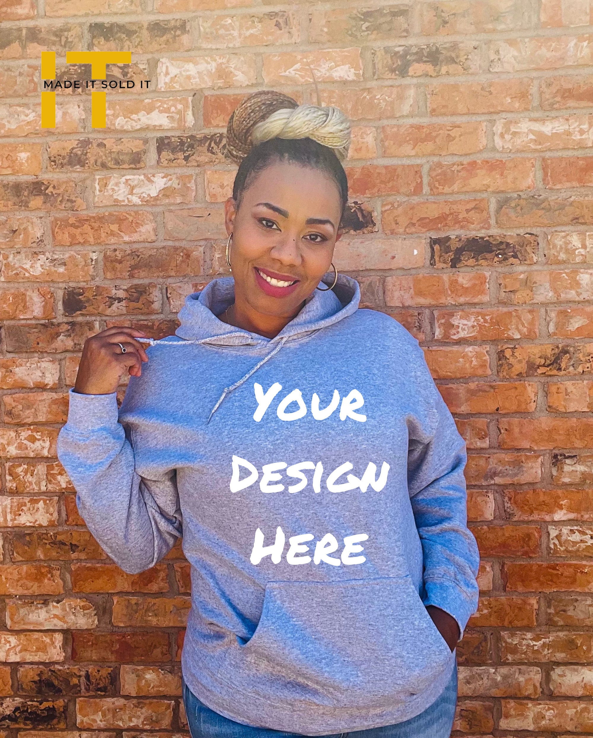 Gildan 18500 Gray Hoodie Mockup Gildan Hoodie Mockup Gray Etsy