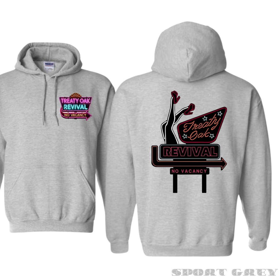 Treaty Oak Revival Png, Retro Style Design With Neon Sign Image and No