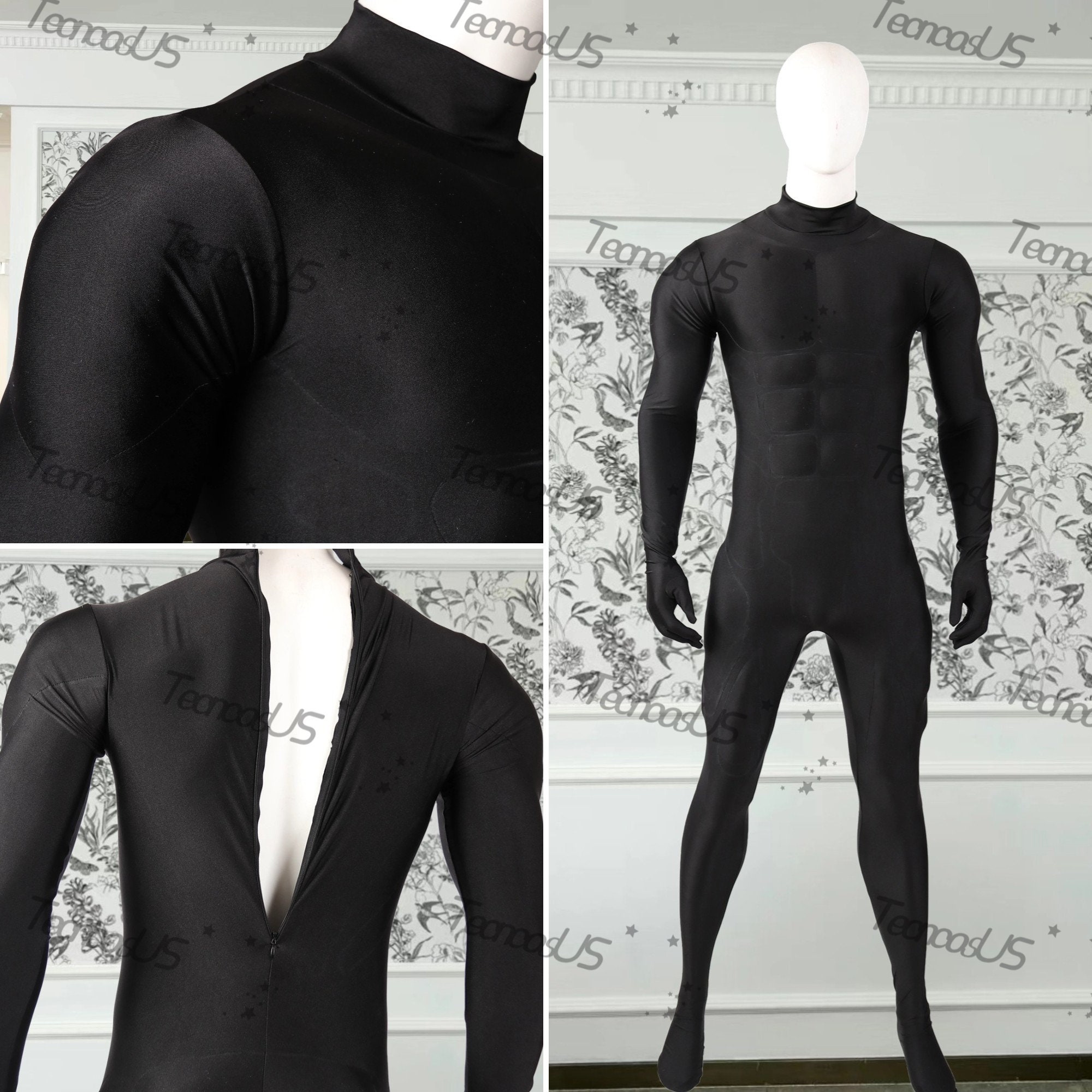 Black Muscle Suit for Cosplay Full Body Muscle Suit Muscle Etsy