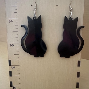 Black Cat Earrings