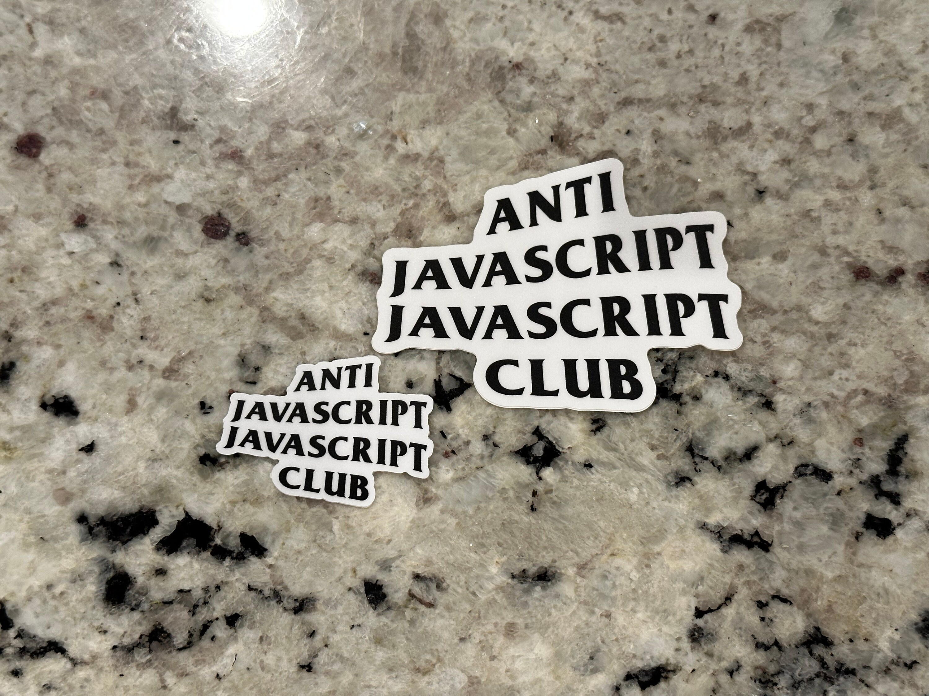Anti Javascript Javascript Club Stickers - Etsy