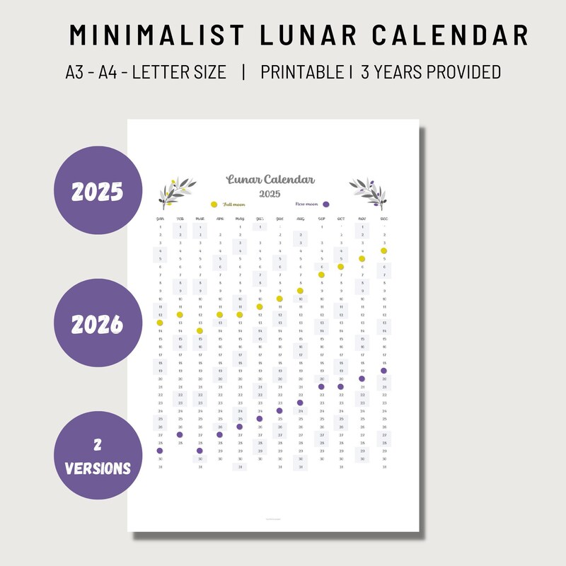 Moon Phases in 2025 Etsy UK