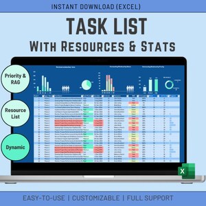 Modello di Excel per il monitoraggio delle attività: foglio di calcolo per la gestione automatizzata dei progetti