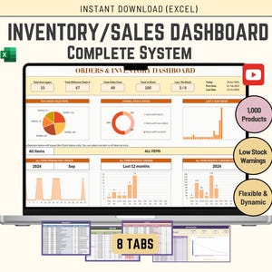 Hoja de cálculo de seguimiento de inventario: Gestión de stock para pequeñas empresas (Excel)