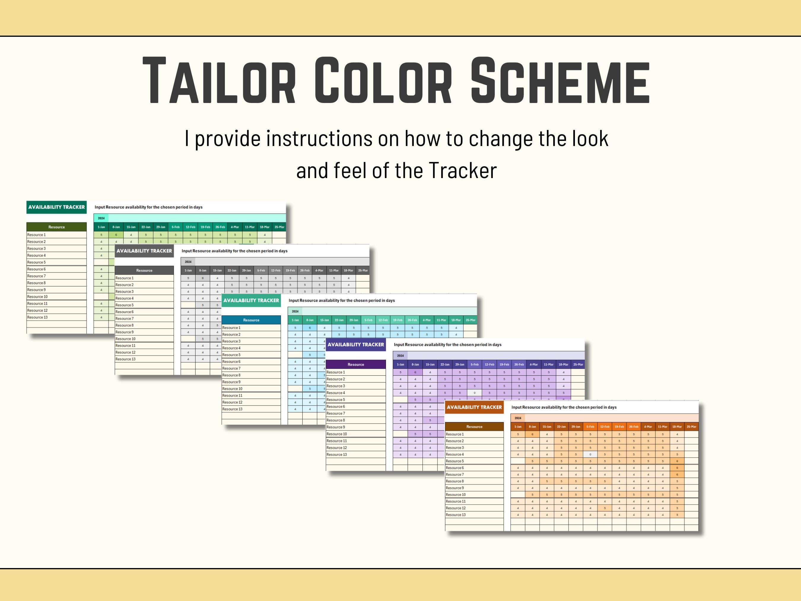 Excel Capacity Planner: Team Availability & Resource Management ...