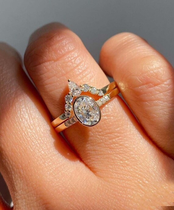 Bezel bridal deals set