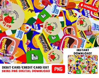 Mexican Candy png DEBIT CREDIT EBT skin adesivo decalque download digital
