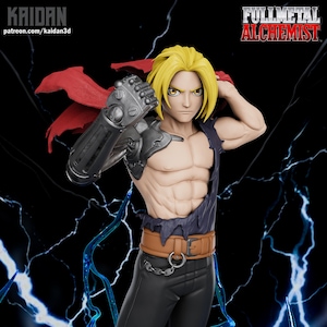 Edward Elric | Anime Figure | Fullmetal Alchemist | Unpainted Resin Figure | 3D Printed Figure | Garage Kit | Model Kit