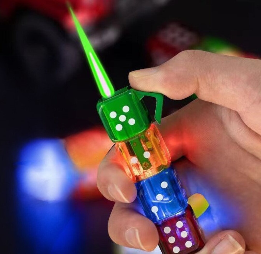 Shiny Light Dice Windproof Refillable Lighter Dice Lighter Etsy Canada