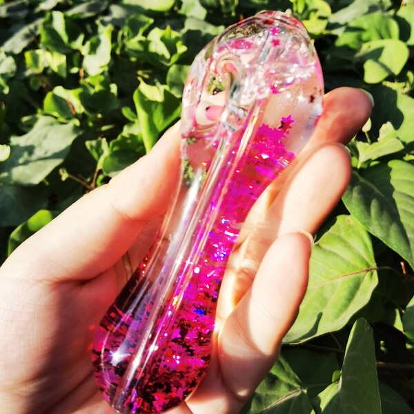 Glass Pipes Glitter Etsy