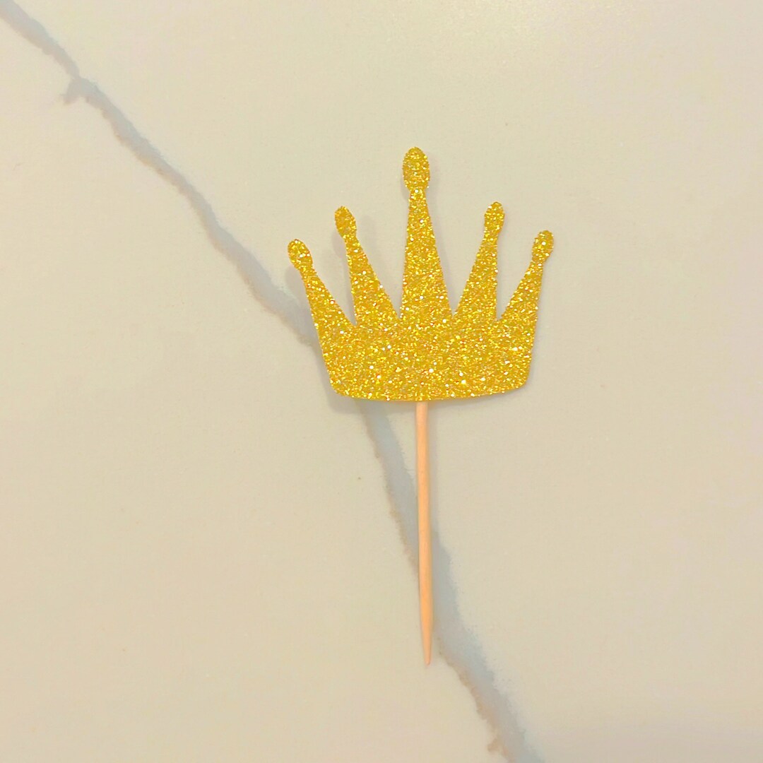 Crown Cupcake Topper Royal Crown Etsy