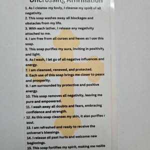 Tarjeta de afirmación laminada Uncrossing