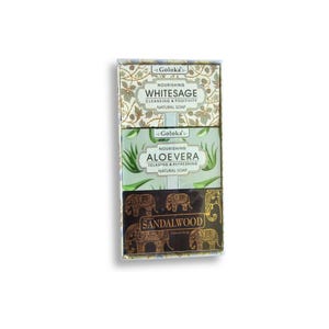 Goloka Nourishing White Sage Natural Soap | Aloe Vera Soap | Sandalwood Soap | Cleansing & Positivity | Relaxing and Refreshing