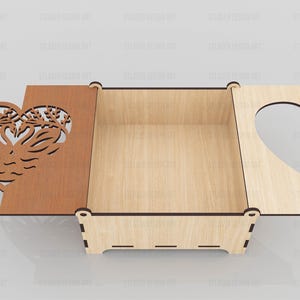 Laser Cut Decorative Box With Lid Svg Files, Vector Files for Wood ...