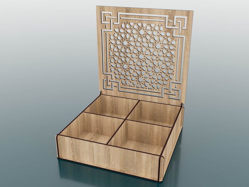 Decorative Wooden Gift Box Wooden Gift Box Laser Cut Laser Etsy