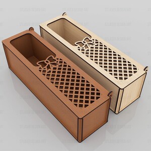 Buy Rose Gift Box Laser Cut Svg Files, Vector Files for Wood Laser ...