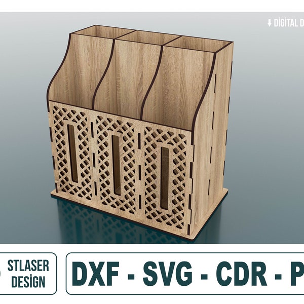 Laser Cut Multipurpose Box, Remote Control Box Svg Files, Vector Files For Wood Laser Cutting