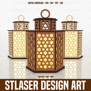 Laser Cut Hexagon Tealight Holder Svg Files, Vector Files For Wood Laser Cutting