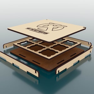 Laser Cut Tic Tac Toe Wooden Game Svg Files, Vector Files for Wood ...