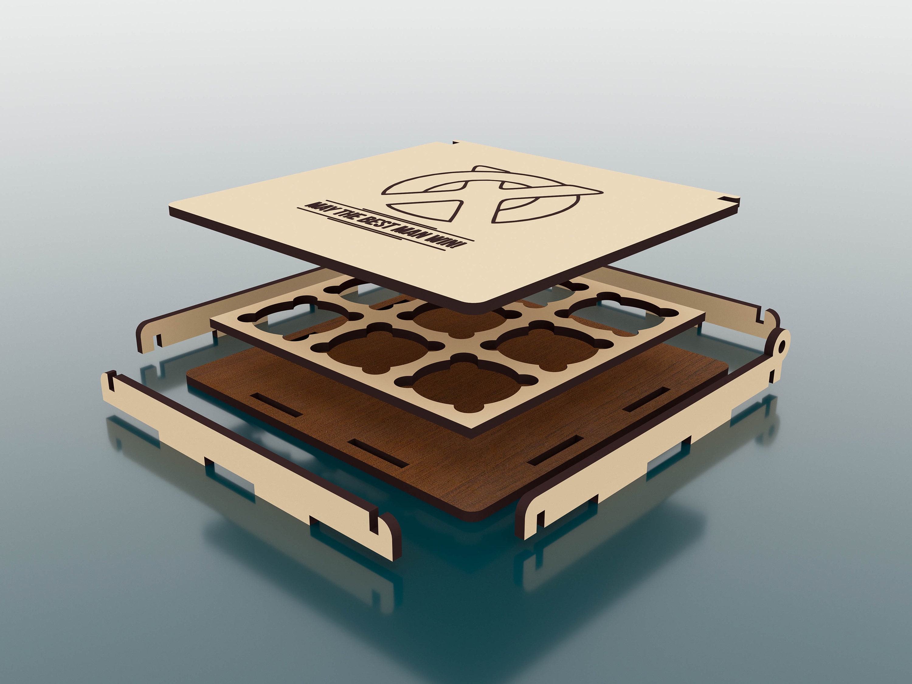 Laser Cut Tic Tac Toe Wooden Game Svg Files Vector Files for - Etsy