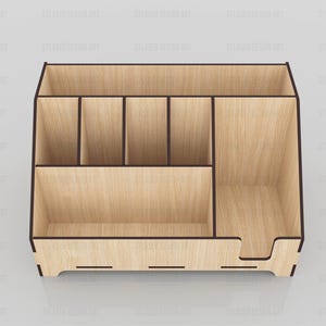 Laser Cut Desktop Organiser Svg Files, Vector Files for Wood Laser ...