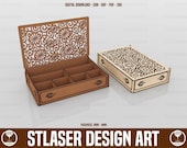 Laser Cut Jewelry Box Svg Files, Wooden Gift Box Files, Vector Files For Wood Laser Cutting
