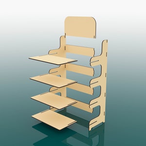 Vector File Display Stand Display Stand Laser Cut Svg Files 4 Shelf Display Stand - Etsy Canada