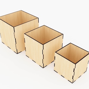 Laser Cut Storage Box Files, Laser Cut Wooden Box, Vector Files for ...