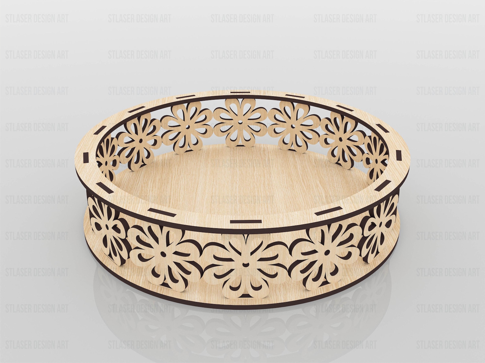 Decorative Round Box Svg Files, Vector Files for Wood Laser Cutting - Etsy