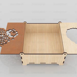 Laser Cut Decorative Box With Lid Svg Files, Vector Files for Wood ...