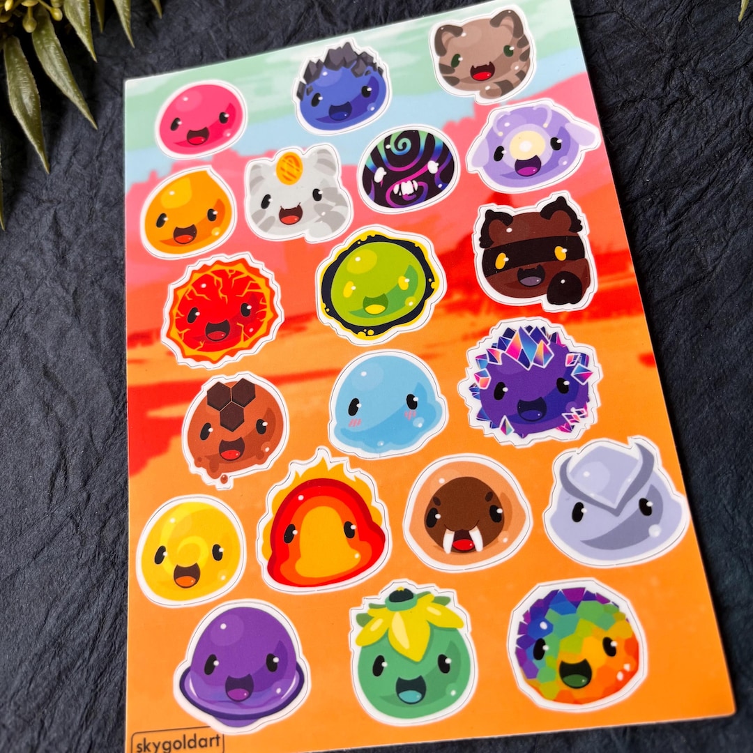Master Rancher Sticker Bright Slimes Rancher | Sticker Sheet - Etsy