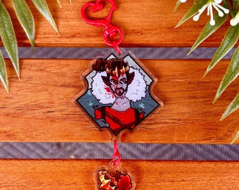 Red King and Bloody Crown Acrylic Keychain
