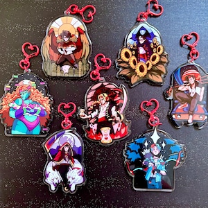 Acrylic Life Series Winners - 3D Layered Keychain Double-Sided Charm Epoxy