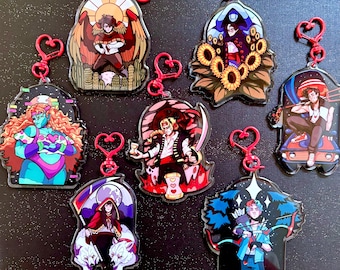 Acrylic Life Series Winners - 3D Layered Keychain Double-Sided Charm Epoxy