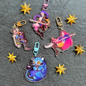 Acrylic KPDH Hunters K pop Idols Girls Keychains