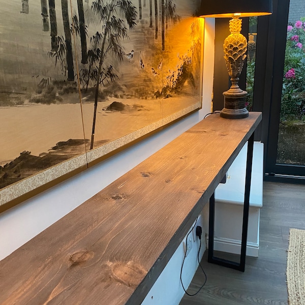 Rustic Console Table Etsy UK