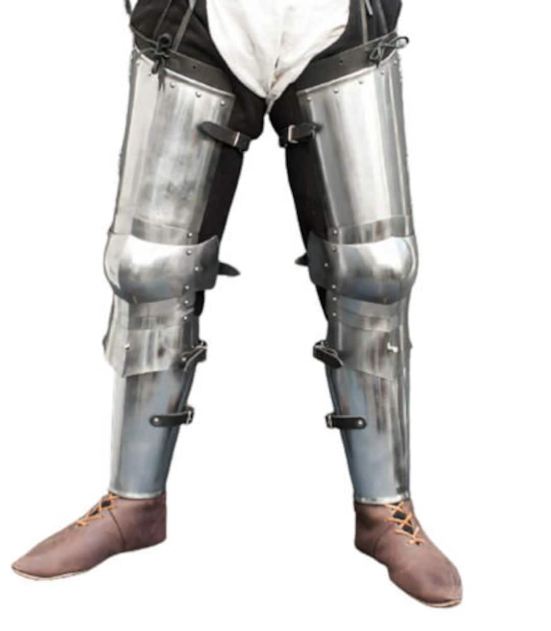 Medieval Leg Armorset ,plate Legs, Cuisses With Poleyns and Greaves Etsy