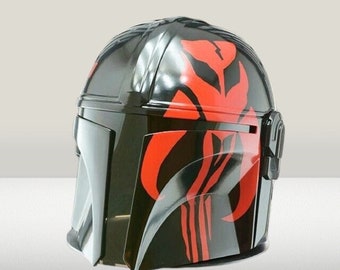 Handcrafted Steel Mandolorian Helmet Bobba Fett Black Series Star War's Helmet With Inner Liner Best Gift For Christmas