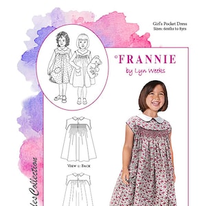 Patrón de vestido fruncido Frannie PDF imagen 1