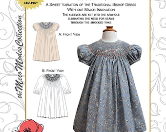 POPPY - PDF smocked dress pattern